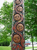 Totem Poles Stanley Park Photo Vancouver BC Canada
