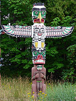 Totem Poles Stanley Park Photo Vancouver BC Canada