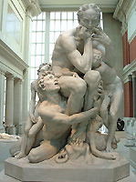 Ugolino and his Sons Sculpture Photograph Metropolitan Museum of Art New York Man who eats his Sons Famous Statue Marble Sculpture