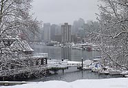 Winter Cityscape Vancouver Snow Photograph Coal Harbour Desktop Images 