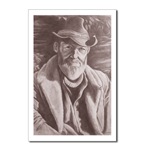 Cowboy Print Postcards Sketch by Canadian Artist / Designer Kim Hunter. Original Cowboy Art Prints & Gifts for Home, Office, Men, Women, Boys & Girls. Original Fine Art Cowboy Sketch