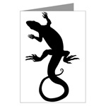 Lizard art Postcards Greeting Cards Pack of 6 Lizard Cards
