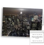 Empire State Greeting Cards Personalized New York City LIghts Customized Cards 