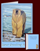 Custom Christmas Cards Polar Bear Art Cards 