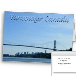 Vancouver Lions Gate Cards Vancouver Stanley Park Cards Personalized 