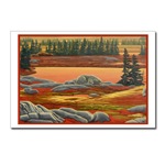polar bear postcards Arctic Landsacpe painting art print postcards,