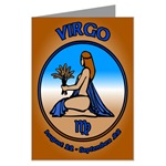 Virgo Greeting Card Astrology Birthday Card