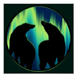 Aurora Polar Bear Art Prints Tirbal Art Posters & Bear Art Prints 
