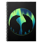 Bear Notebook Personalized Northern Lights Bear Art Journals Sketchpads & Log Books