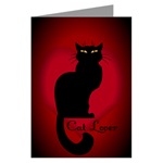 Cat Lover Greeting Card Cat Lover Greeting Cards Cat Lover Apparel, Cat Lover Gifts for Women, Men, Boys, Girls & Baby, Home & Office Beautiful, Colorful Cat Lover Art & Design by Canadian Artist / Designer Kim Hunter. Black Cat Art Cards