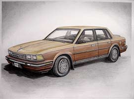 87 Buick Century vintage car painting / portrait