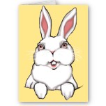 Easter Cards Blank Easter Bunny Greeting Card Beautiful Seasons Greetings Easter Cards for Friend Family Men Women Kids Home & Office Original Beautifully Illustrated Easter Art Cards Holiday Greeting Cards or Blank Easter Cards & Gifts Design by Kim Hunter. See www.kimhunter.ca for many more Cards & Keepsakes Online. 