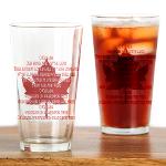 Canada Anthem Glasses Canadian Souvenir Collection 