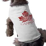 Canada Dog T-shirtsRetro Canada Souvenir Pet Shirts