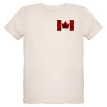 Kid's Organic Canada T-shirt Canada Flag Souvenir Shirts