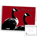 Canada Geese Cards Personalized or Blank Canada Goose Cards 