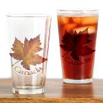Autumn Leaf Canada Glasses Canada Souvenir Collection