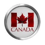 Canada Flag Clocks Canada Souvenir Clock Collection 
