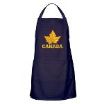 Varsity Canada Souvenir Aprons Yellow Canada BB-Q Aprons