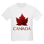 Kid's Canada Maple Leaf T-shirts Canada Souvenir Kid's Shirts