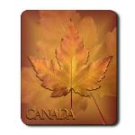 Yellow Maple Leaf Souvenir Mousepads Canada Mousepads 