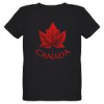 Kid's Organic Canada T-shirt Canada Souvenir Kid's Shirts 