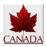 Canada Souvenir Coasters Red Maple Leaf Collection 