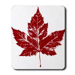 Cool Retro Canada Souvenir Mousepad Maple Leaf Decor