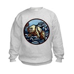 Polar Bear Art Kids Sweatshirt