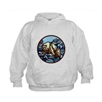 Polar Bear Art Kids Hoodie Bear Design