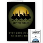 Fallen Soldier Cards Personlized Lest We Forget Cards Veterans Memorial 