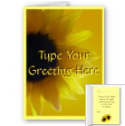 Sunflower Cards Customized Greeting Cards Cheerful Sunflower Cards