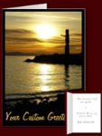 Personalized Greeting Cards Inspirational Sunset Cards Custom or Blank 