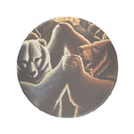 Bear Art Coaster Customizable Bear Drink Coasters for Home & Office