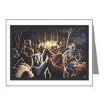 Dancing Bears Art Note Cards Bear Art Gift Cards celebration bear party invitation Greeting Cards Art and design by Canadian First Nations Artist Kim Hunter / INDIGO E-mail the artist to customize.