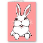 Easter Cards Blank Easter Bunny Greeting Card Beautiful Seasons Greetings Easter Cards for Friend Family Men Women Kids Home & Office Original Beautifully Illustrated Easter Art Cards Holiday Greeting Cards or Blank Easter Cards & Gifts Design by Kim Hunter. See www.kimhunter.ca for many more Cards & Keepsakes Online. 