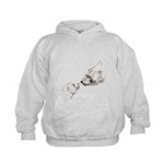 Polar Bear Art Kids Hoodie Wildlife Drawing
