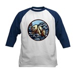 Polar Bear Art Kids Baseball Jersey Bear Design
