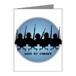 Lest We Forget Cards Blank War Memorial Note Cards