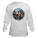 Polar Bear T-shirts Long Sleeve T-Shirt Metis Design