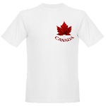 Canada Souvenir Organic T-shirt Men's Canada Souvenir Shirts Ecofriendly 