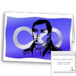 Metis Flag Cards First Nations Historical Metis Leader Cuthbert Grant Cards Blank or Custom