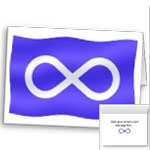 Metis Flag Cards First Nations Flag Cards Blank or Personalized Metis Flag Cards 