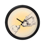 Polar Bear Art Wall Clock Wildlife Drawing