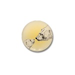Polar Bear Art Mini Button Wildlife Bears Drawing