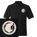 Tribal Polar Bear Golf Shirts Embroidered Bear Art Polo Shirts 