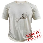 Polar Bear & Cub Organic Cotton Tee Wildlife Art