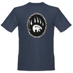 Tribal Bear T-shirts Organic Polar Bear & Native Art Shirts & Eco-friendly Bear Art Shirts 