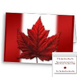 New Canada Flag Cards Personalized or Blank Canada Souvenir Greeting Cards 