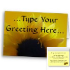 Personalized sunflower cards cheerful sunflower greeting cards blank or personalized cards